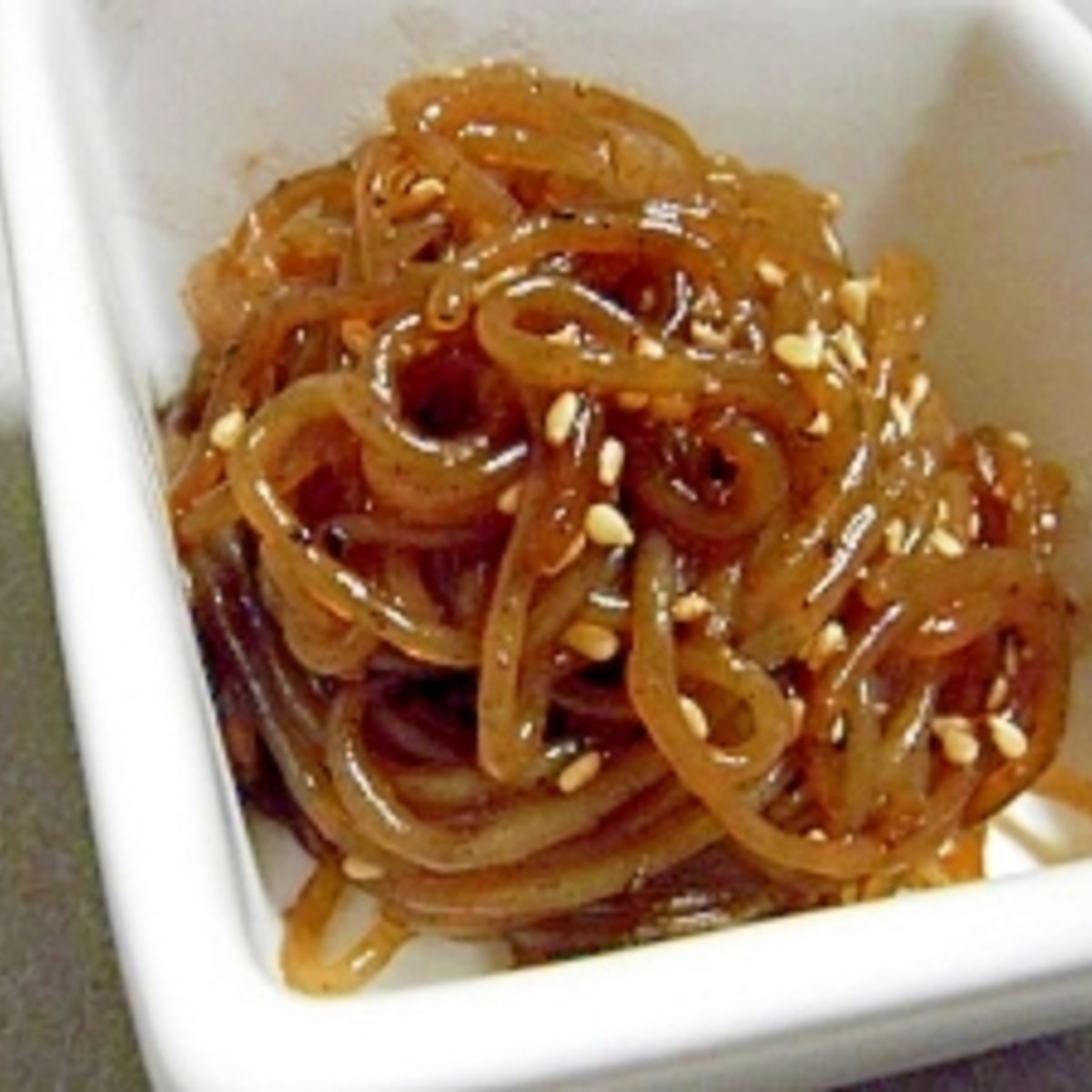 簡単 糸こんにゃくのごま油炒め レシピ 作り方 By すぴかか 楽天レシピ